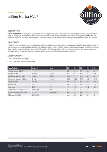 TDB EN Oilfino Herba HVLP 68