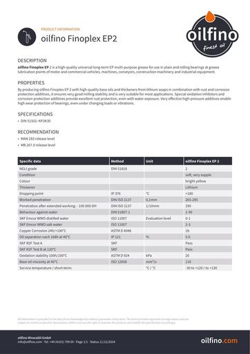 Oilfino Finoplex EP2