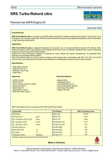 SRS Turbo Rekord ultra