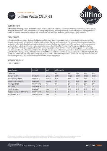 Oilfino Vecto CGLP 68