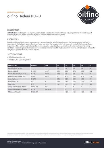 TDB EN Oilfino Hedera HLP D 22