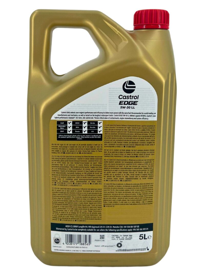 Castrol Edge 5W-30 LL - 5 L – Image 4
