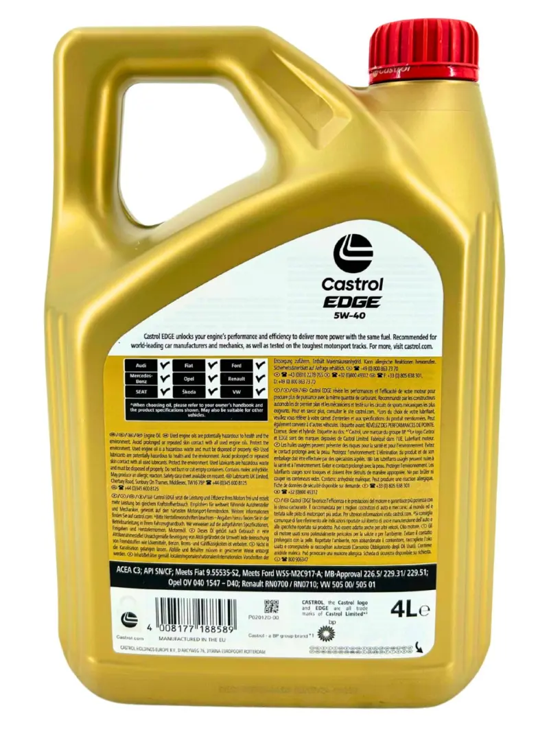 Castrol Edge 5W-40 - 4L – Image 4